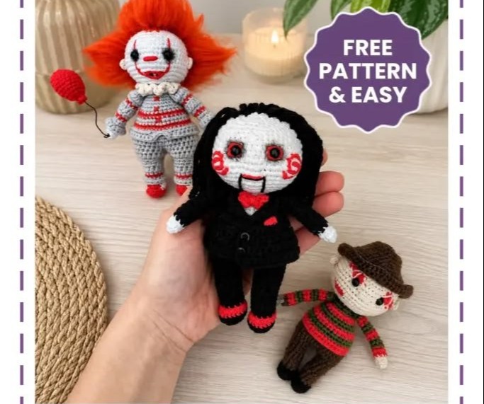 Crochet a Horror Icon Amigurumi Trio: A Fun DIY Project