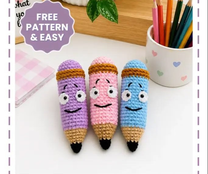 DIY Crochet Amigurumi Pencil Toy: A Fun and Colorful Project