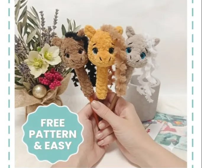 Create a Tiny Horse Head Pen Decoration: A Simple DIY Project