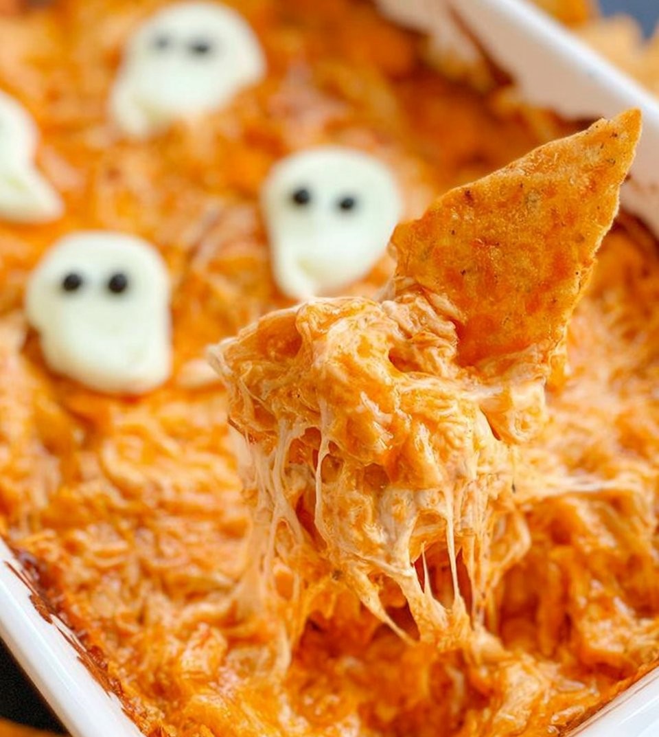 Halloween Buffalo Chicken Dip