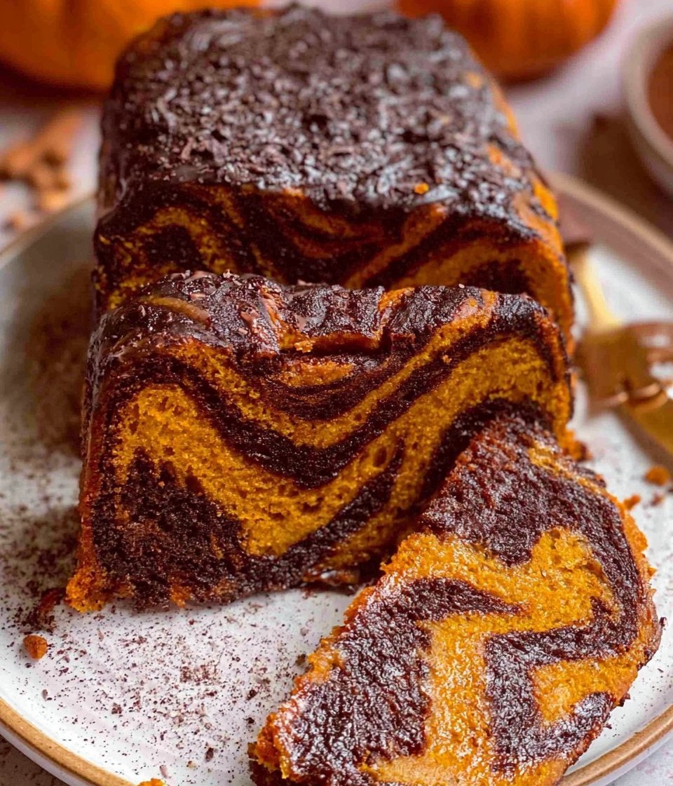 Pumpkin Marble Cake