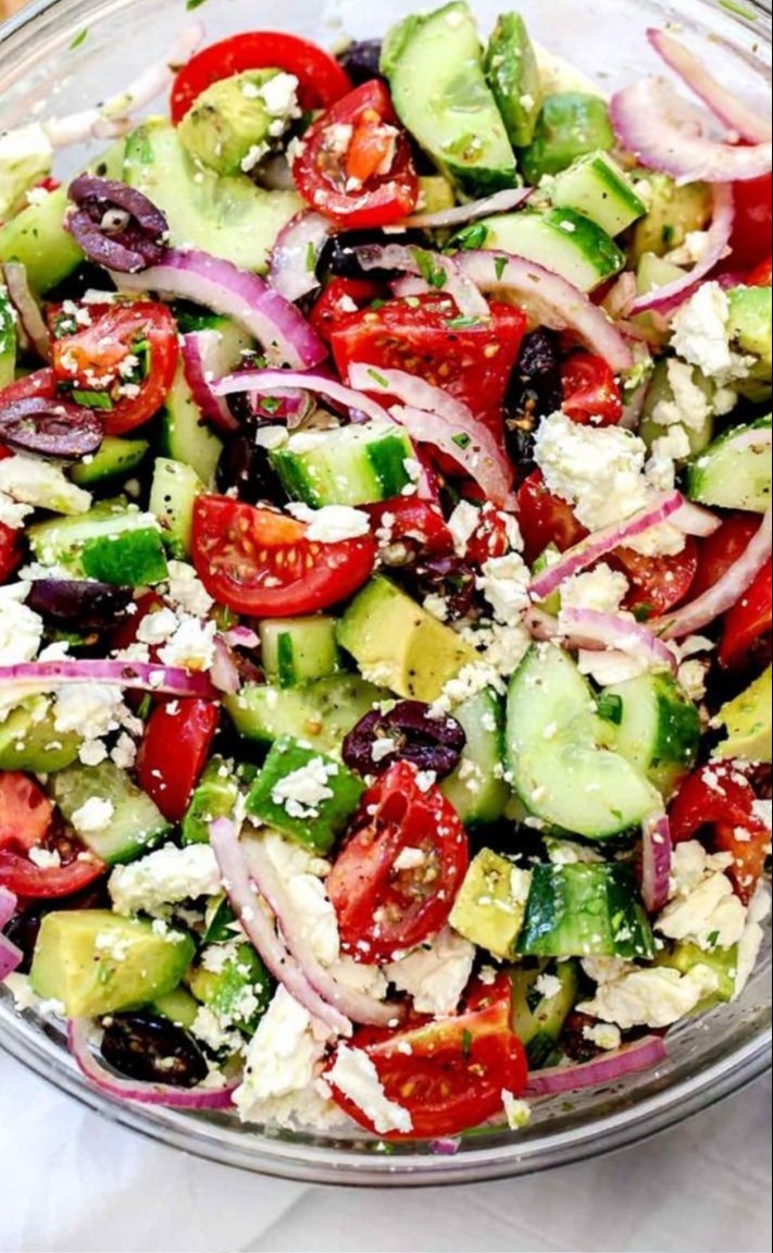 Greek Salad with Avocado