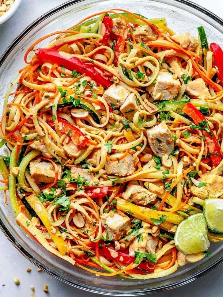 Peanut Noodles with Chicken