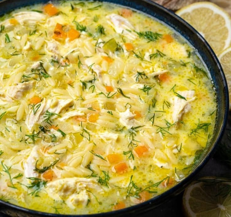 Avgolemono: Greek Lemon Chicken Soup