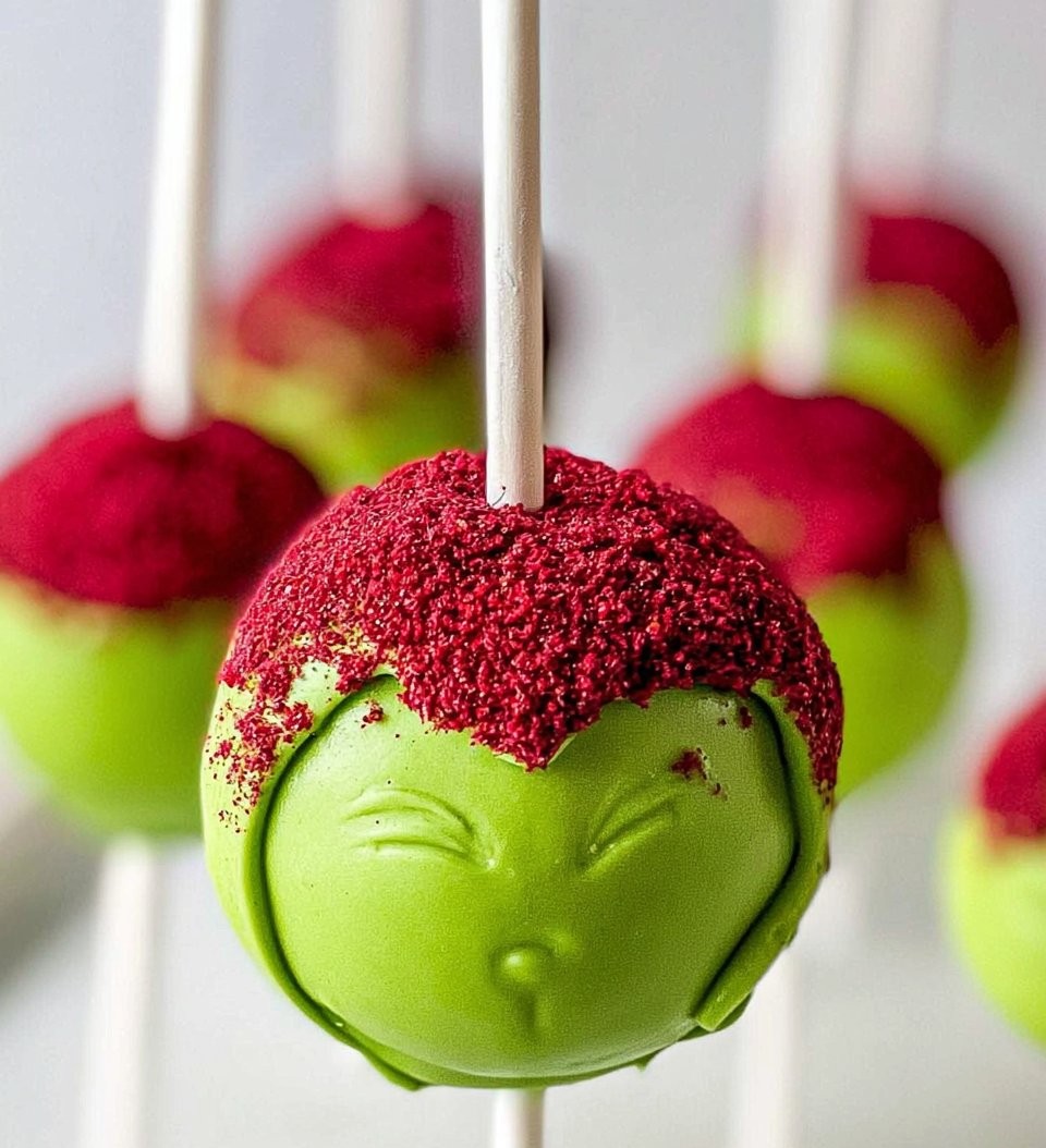 Grinch Cake Pops