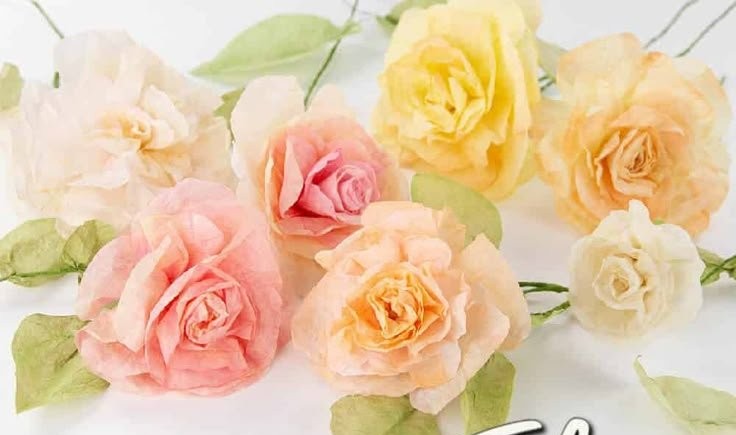 How to Make Coffee Filter Flowers with Acrylic Paint - 5 Minutes for Mom