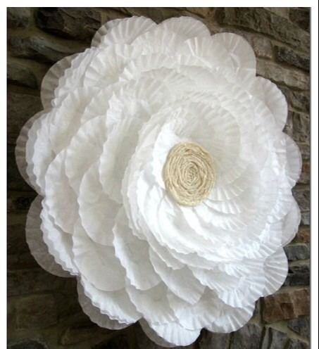 Large Coffee Filter Flowers DIY | Coffee Filter Flower Wall Art, Coffee Filter Crafts, DIY Ideas