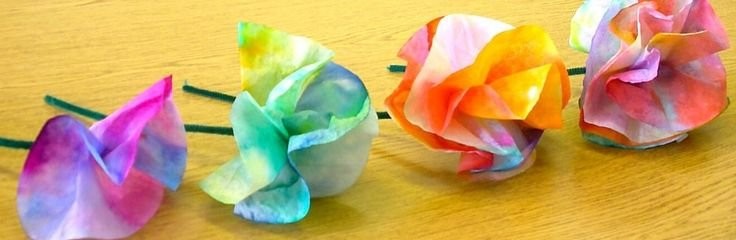 Coffee Filter Flower Mother's Day Craft for Kids