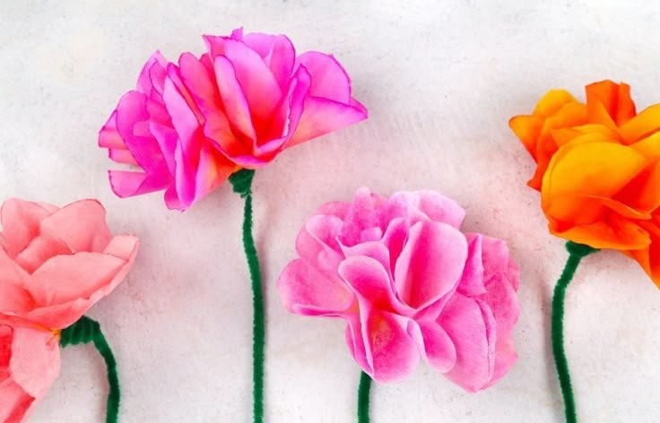 Fun DIY Coffee Filter Flowers