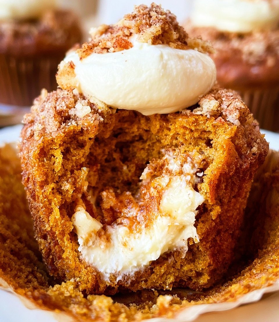 Pumpkin Cream Cheese Muffins