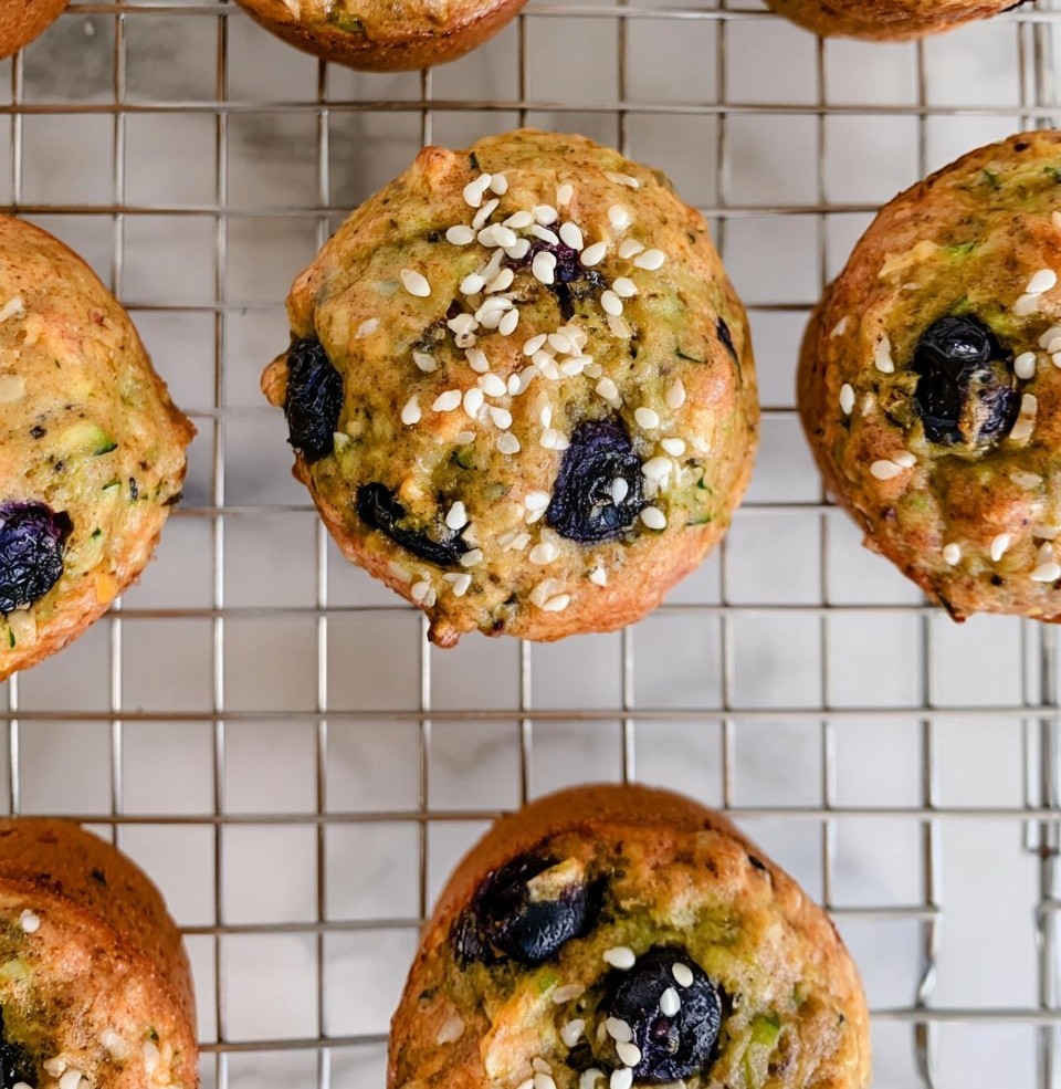 Blueberry Zucchini Muffins