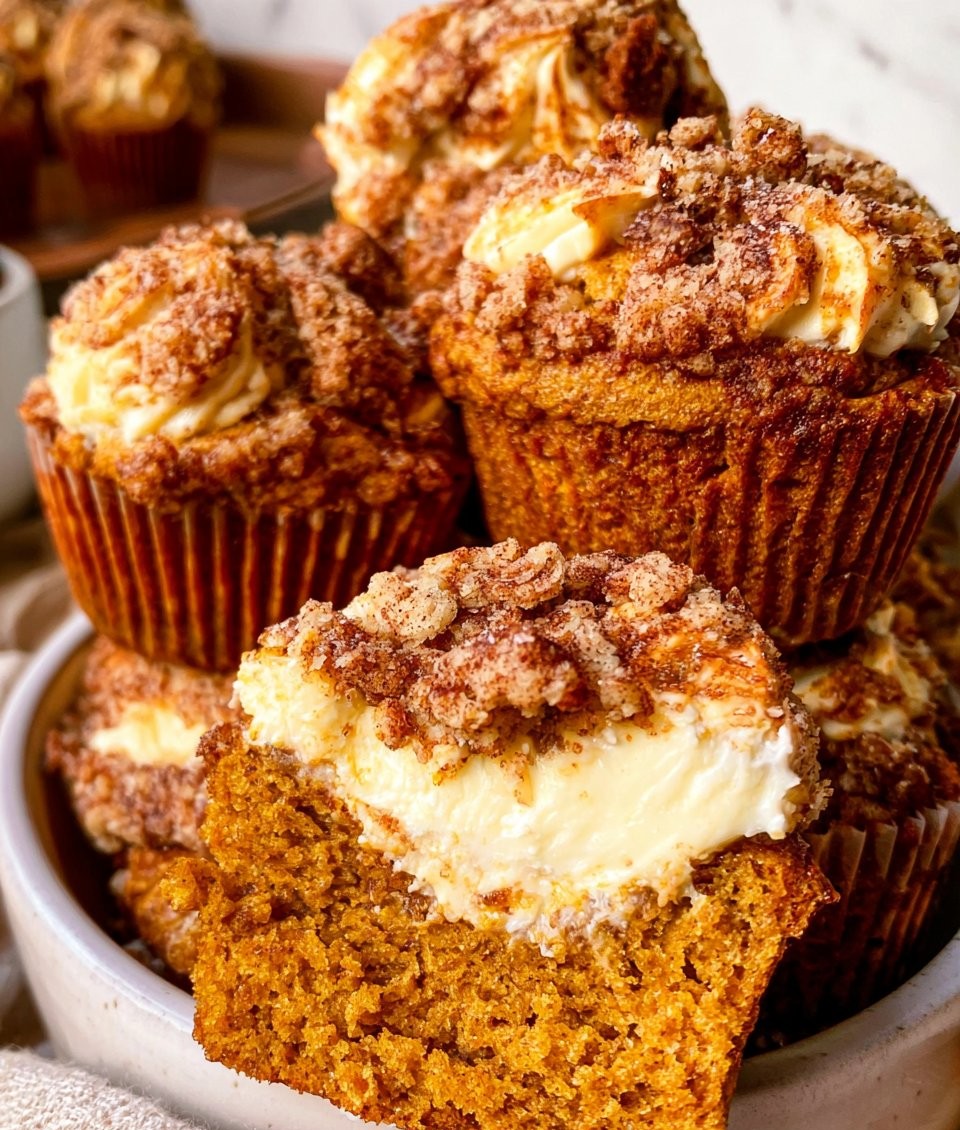 Pumpkin Cream Cheese Muffins