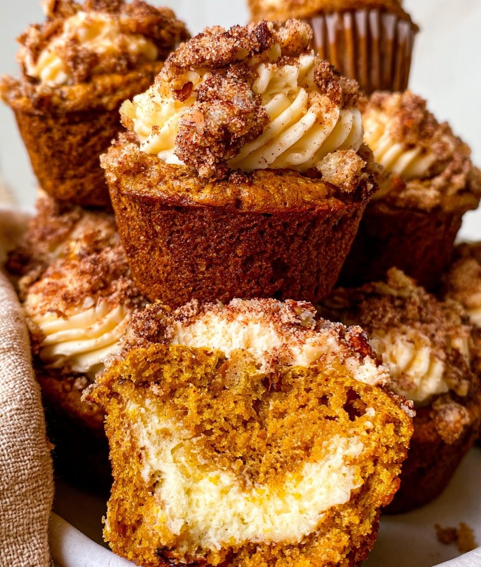 Pumpkin Cream Cheese Muffins