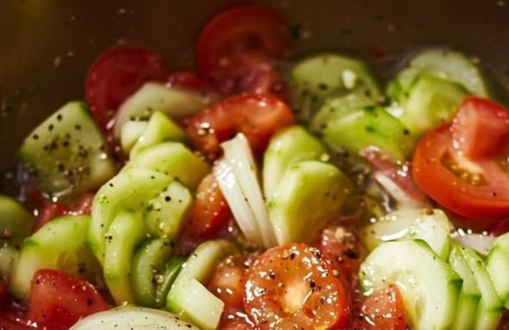 Marinated Cucumber Tomato Salad