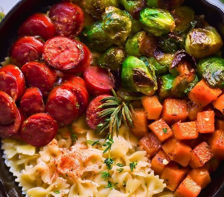 Easy Fall Sausage Pasta