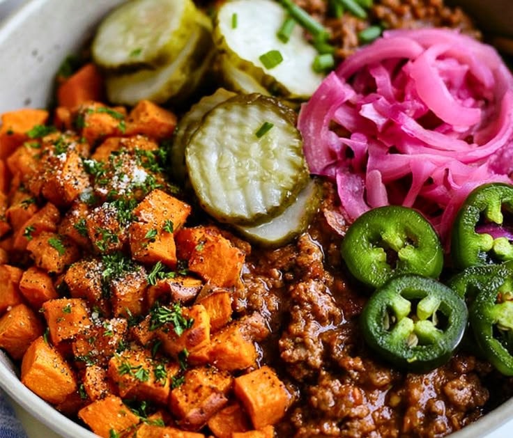 Sloppy Joe Sweet Potato Bowls
