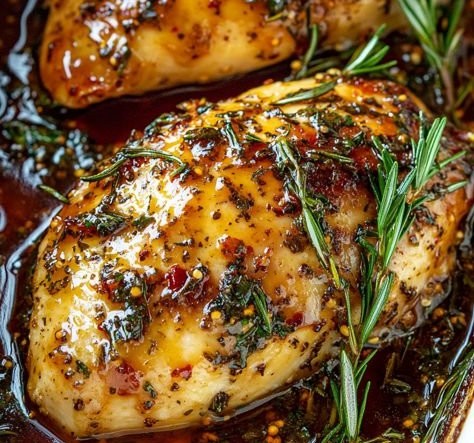 Honey Mustard Rosemary Baked Chicken