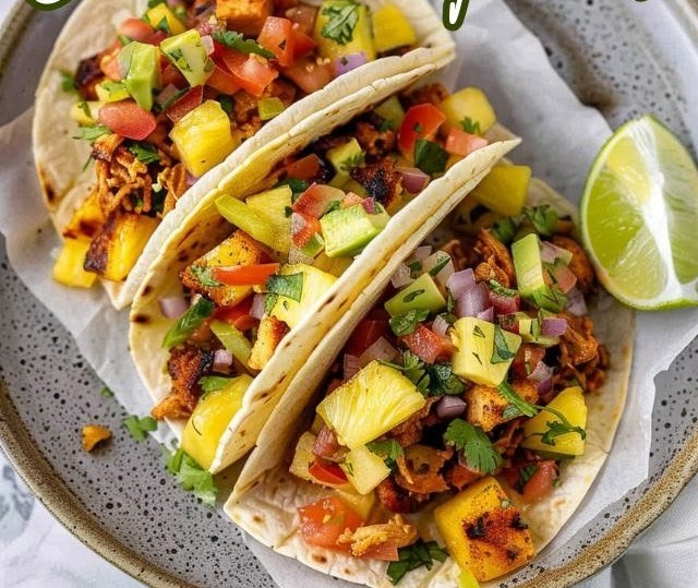 Pineapple Chicken Tacos