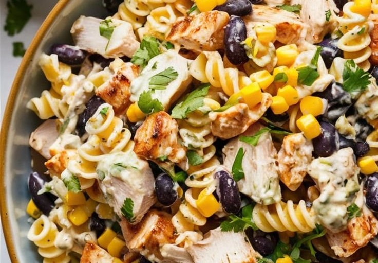 BBQ Chicken Pasta Salad