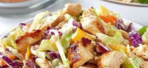 Hawaiian Chicken Slaw Wraps