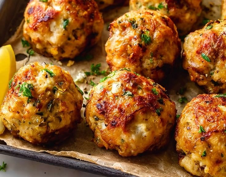 Feta Mediterranean Chicken Meatballs