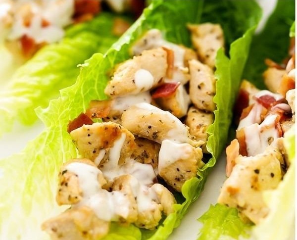 Chicken Bacon Ranch Lettuce Wraps