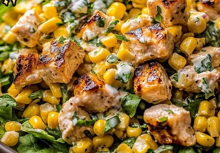 High Protein Chicken Street Corn Salad