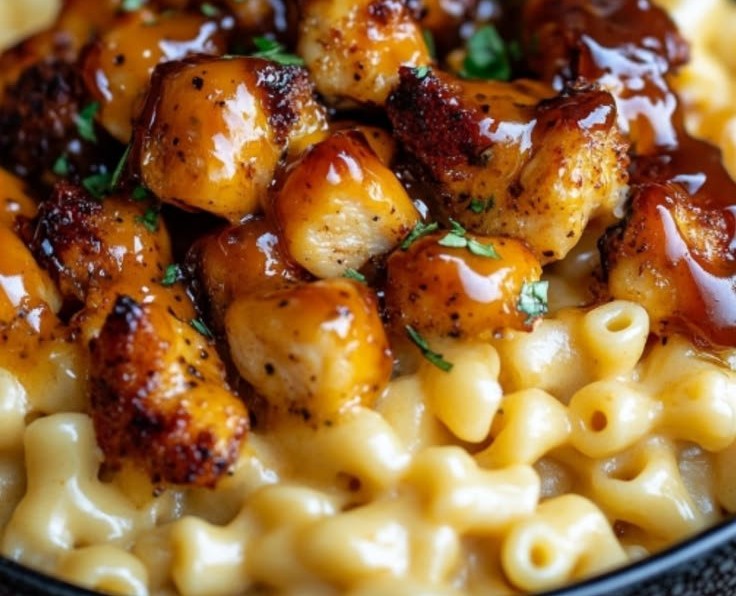Honey Pepper Chicken Mac and Cheese
