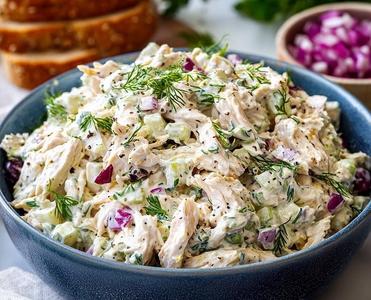 Greek Tzatziki Chicken Salad