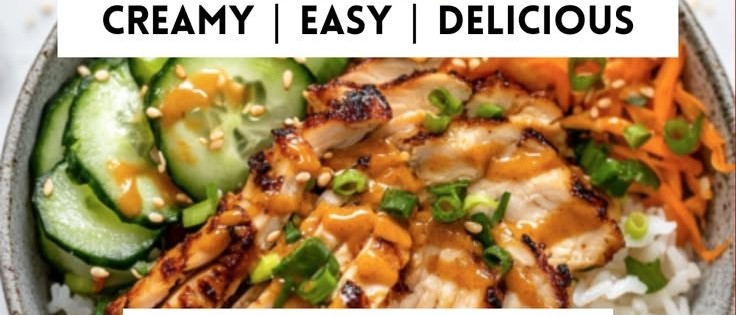Thai Peanut Chicken Buddha Bowl