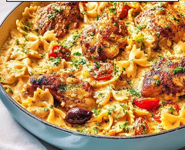 Penne Pasta with Chicken and Spinach