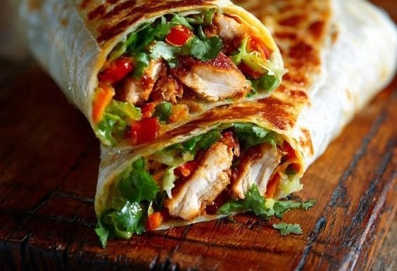 Sweet Chili Chicken Wraps
