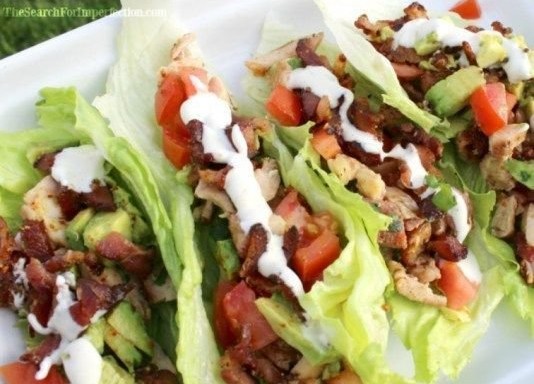 Chicken Avocado Bacon Lettuce Wrap