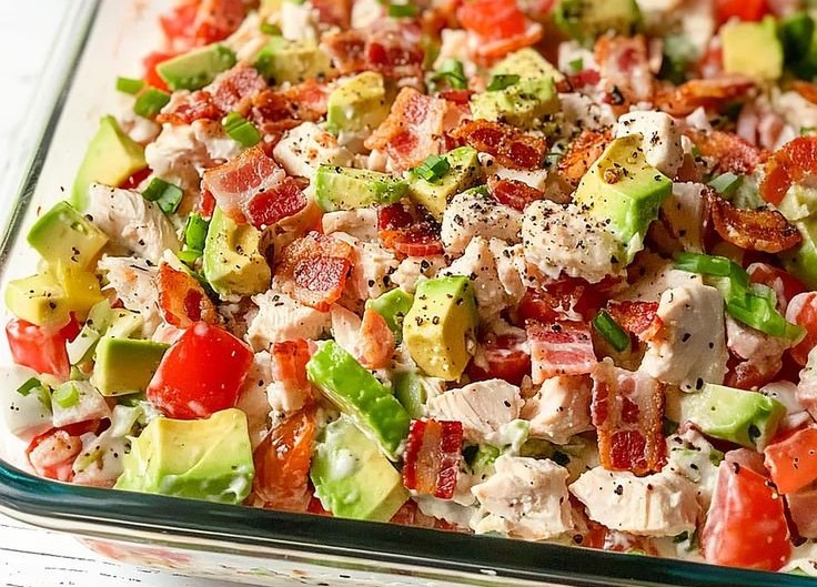 Protein-Rich BLT Chicken Salad