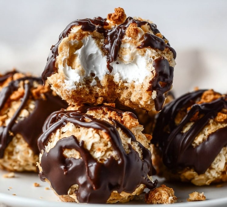 Healthy No Bake S'mores Cookie Dough Bites