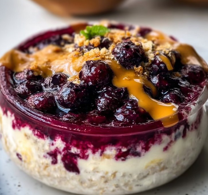 Blueberry Pie Overnight Oats