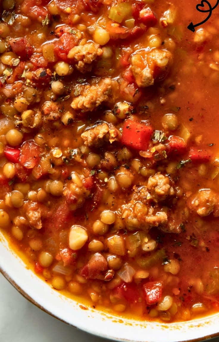 Easy Sausage and Lentil Soup