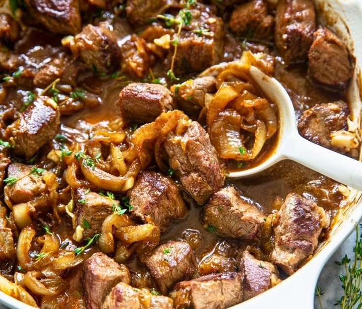 Easy Steak Bites with Caramelized Onions