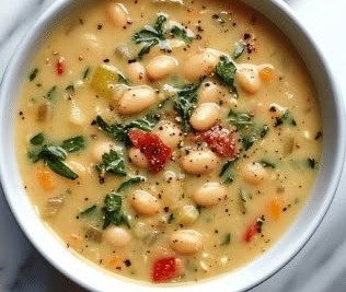 High Protein White Bean Soup