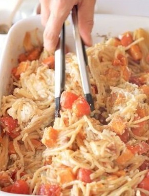 Kürbis-Feta-Pasta (aus dem Ofen)