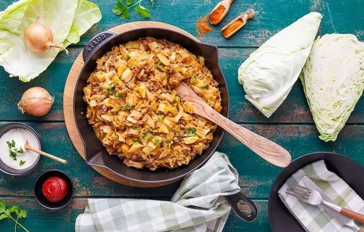 Spitzkohl-Hack-Pfanne