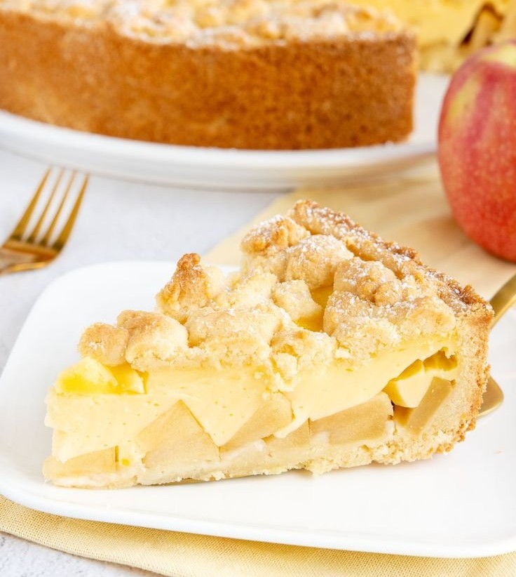 Apfelkuchen mit Vanillepudding | Rezept - eat.de