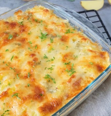 Kohlrabi-Auflauf mit Kartoffeln