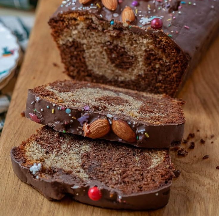 Marmorkuchen für die Weihnachtszeit