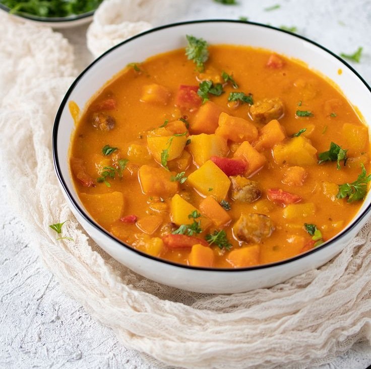 Kürbisgulasch mit Kartoffeln