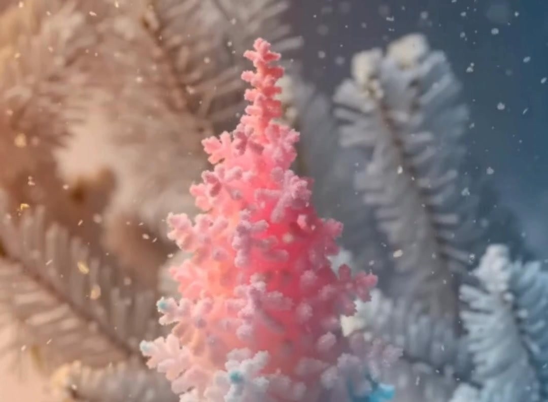 Magical Winter Wonderland Baking Soda Snow Tree Experiment