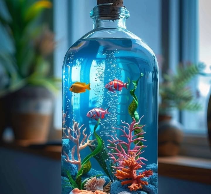 Mess-Free Aquarium in a Jar