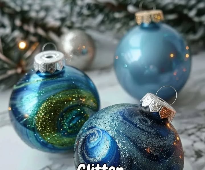 DIY Glitter Ornaments