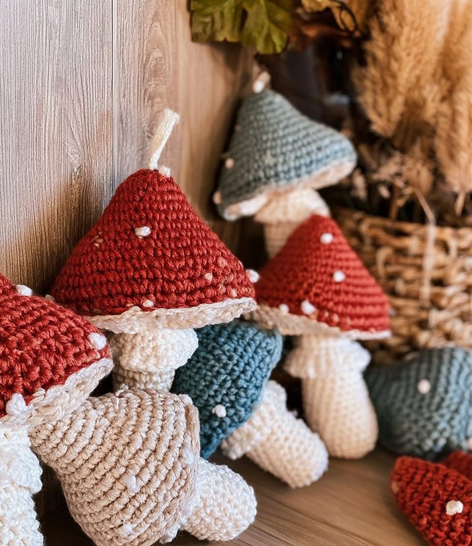 No-Sew Rustic Farmhouse Mushroom Project