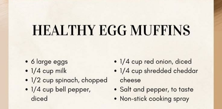 Egg Muffins with Spinach and Bell Peppers